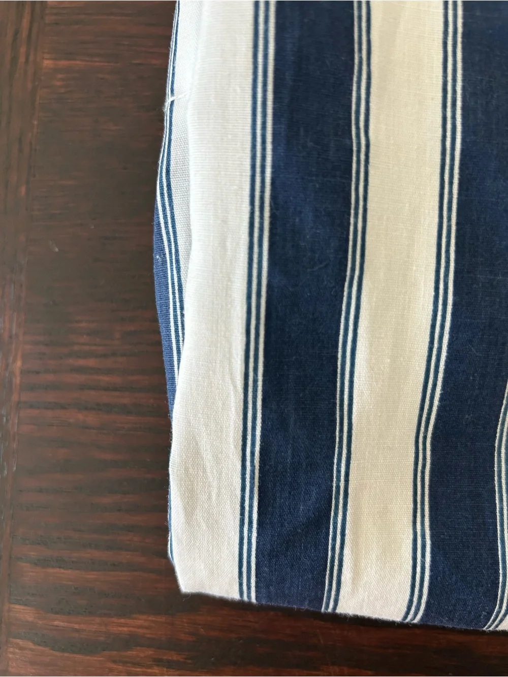 Croscill Curtains Navy and White Stripes 38 x 84